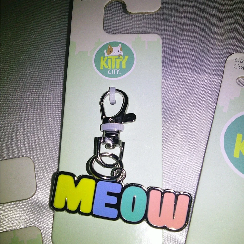 2 Kitty City Cat Collars and 2 Kitty City Charms